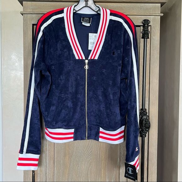 Champion Imperial Terry Cloth Warm-Up Jacket Medium NWT - Picture 3 of 17